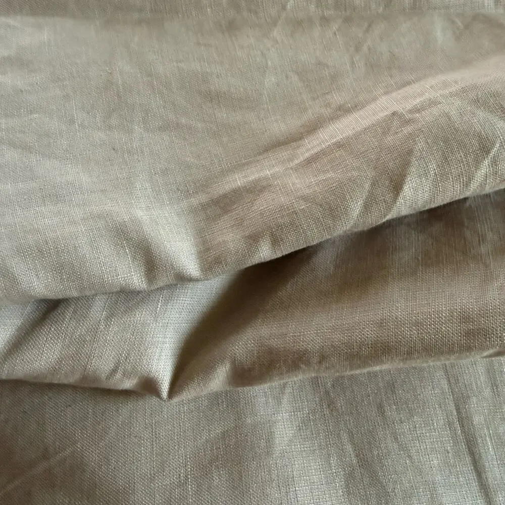 Quince European Linen Blackout Curtain Panel Rose Quartz 48”x96”